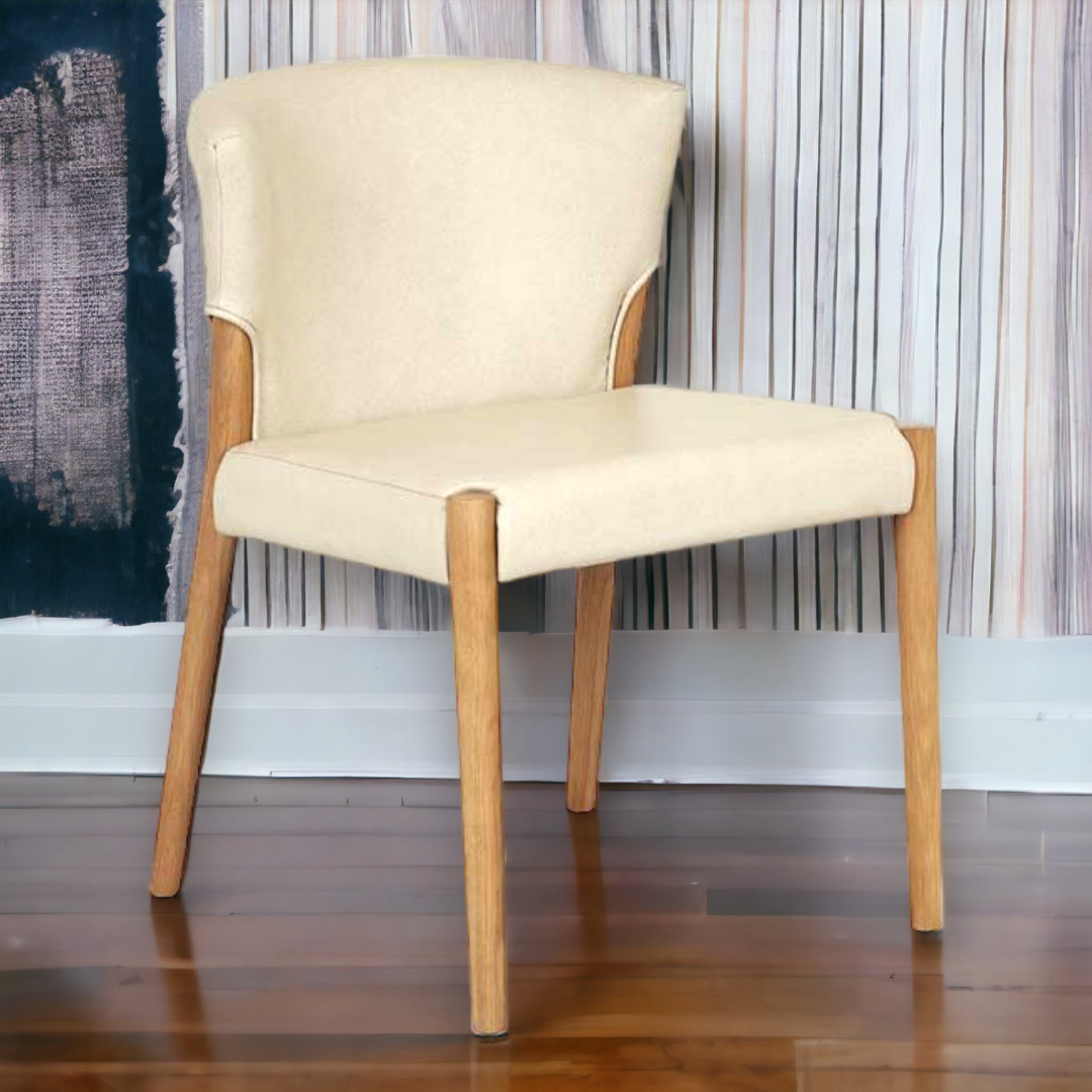 Nismaaya Globe White Oak Dining Chair 01