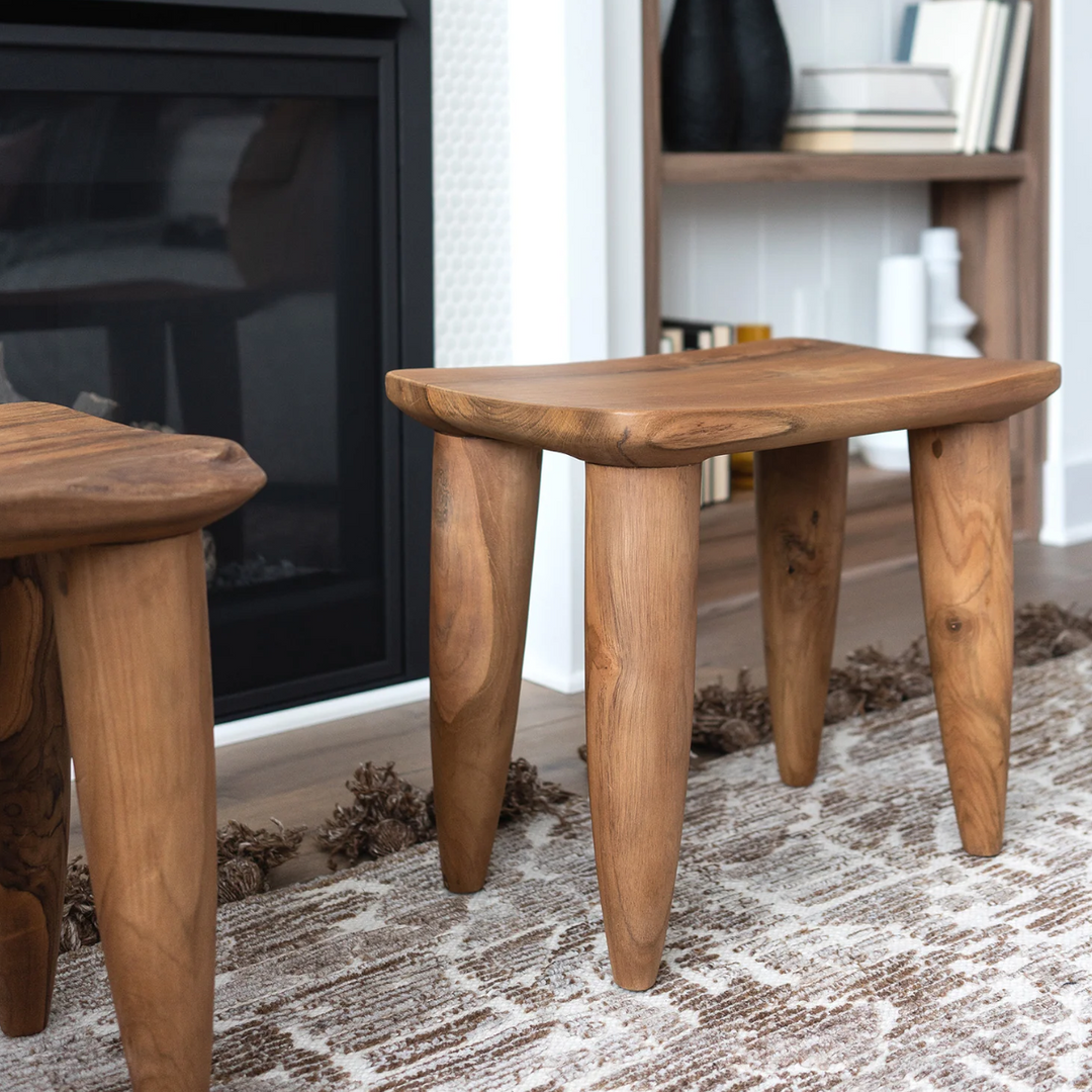 Shop Ivan Teak Stool - Nismaaya Decor