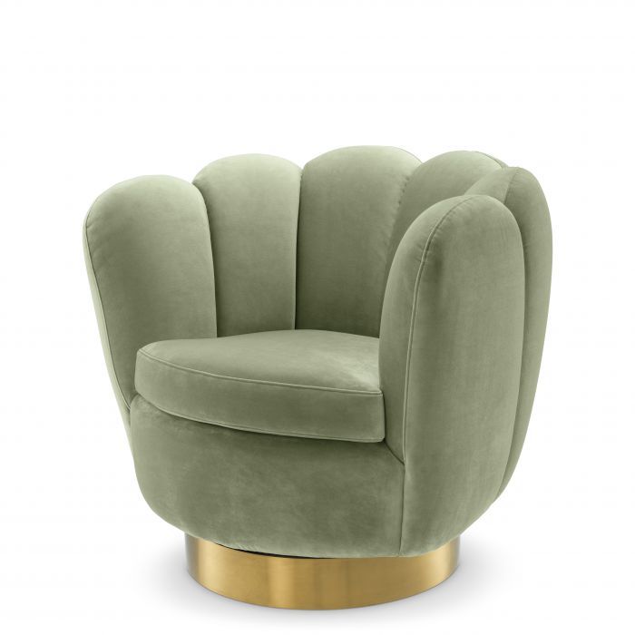 Beaumont Accent Chair Green Velvet for living room high quality