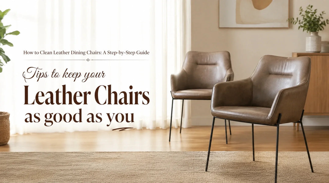 how to clean lether dining chairs