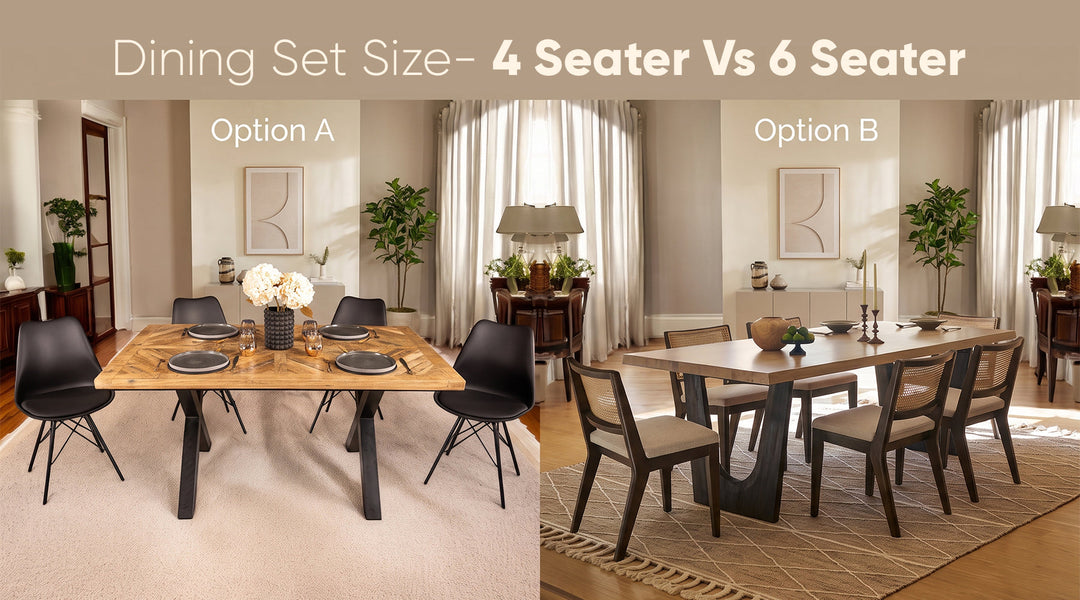 4-Seater vs 6-Seater Dining Table