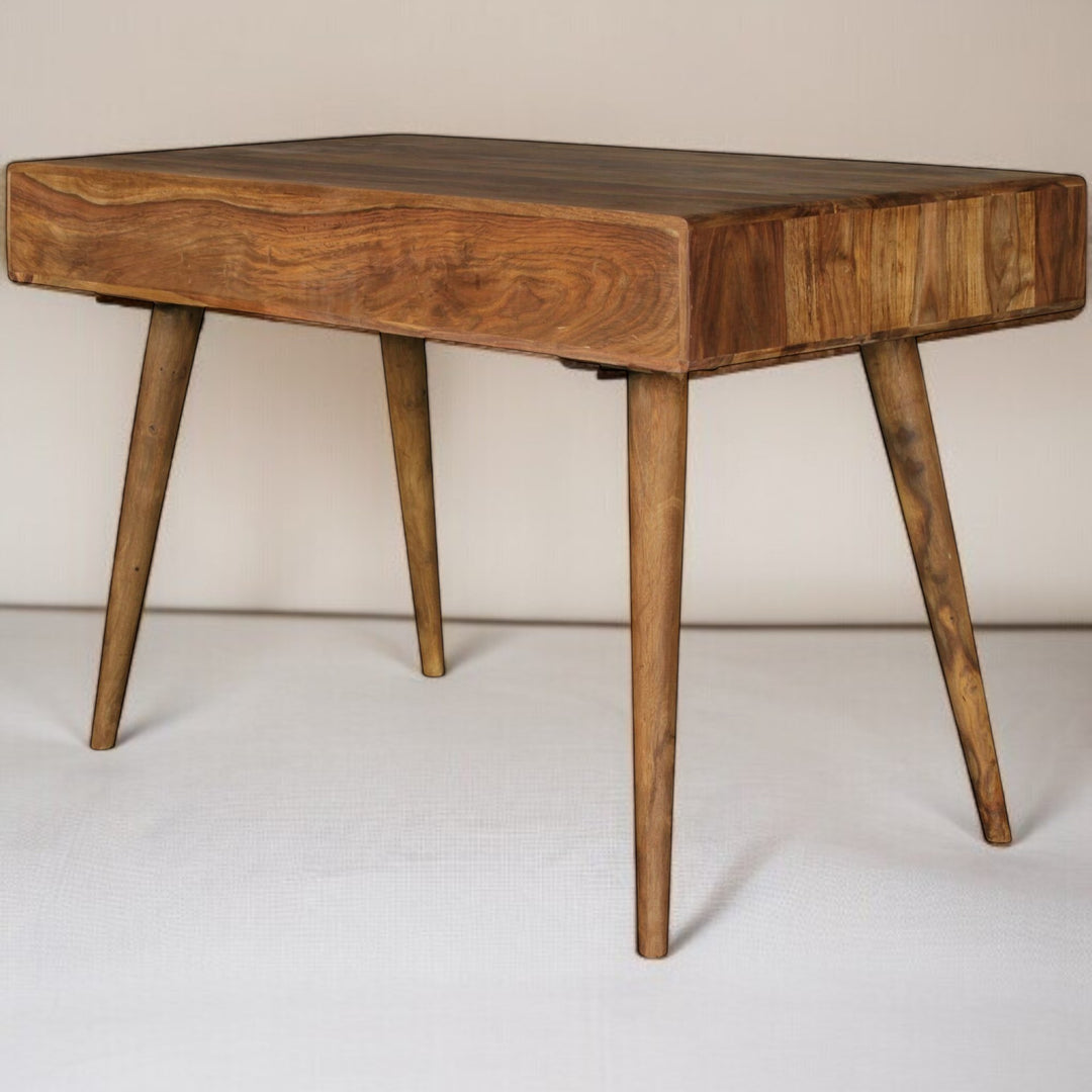 Rustic Study Table Solid Timber Bionic Solid Wood Study Table – Nismaaya Decor