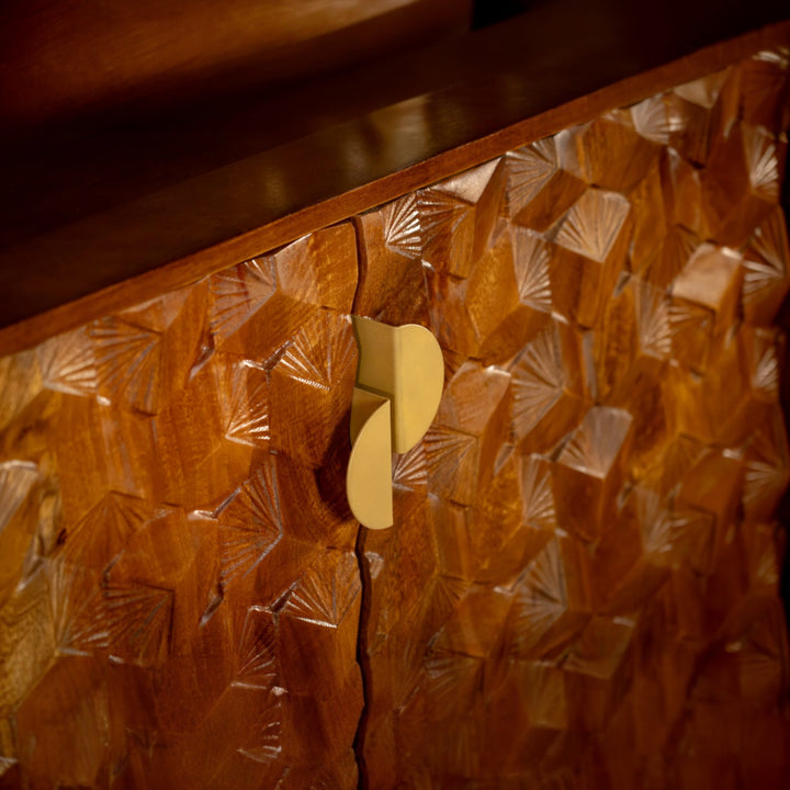 solid wood storage cabinet