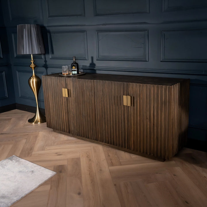 fluted sideboard buffet cabinet