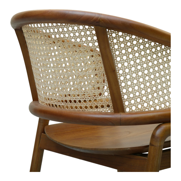 Nismaaya Duran Teak Wood & Rattan Dining Chair 3