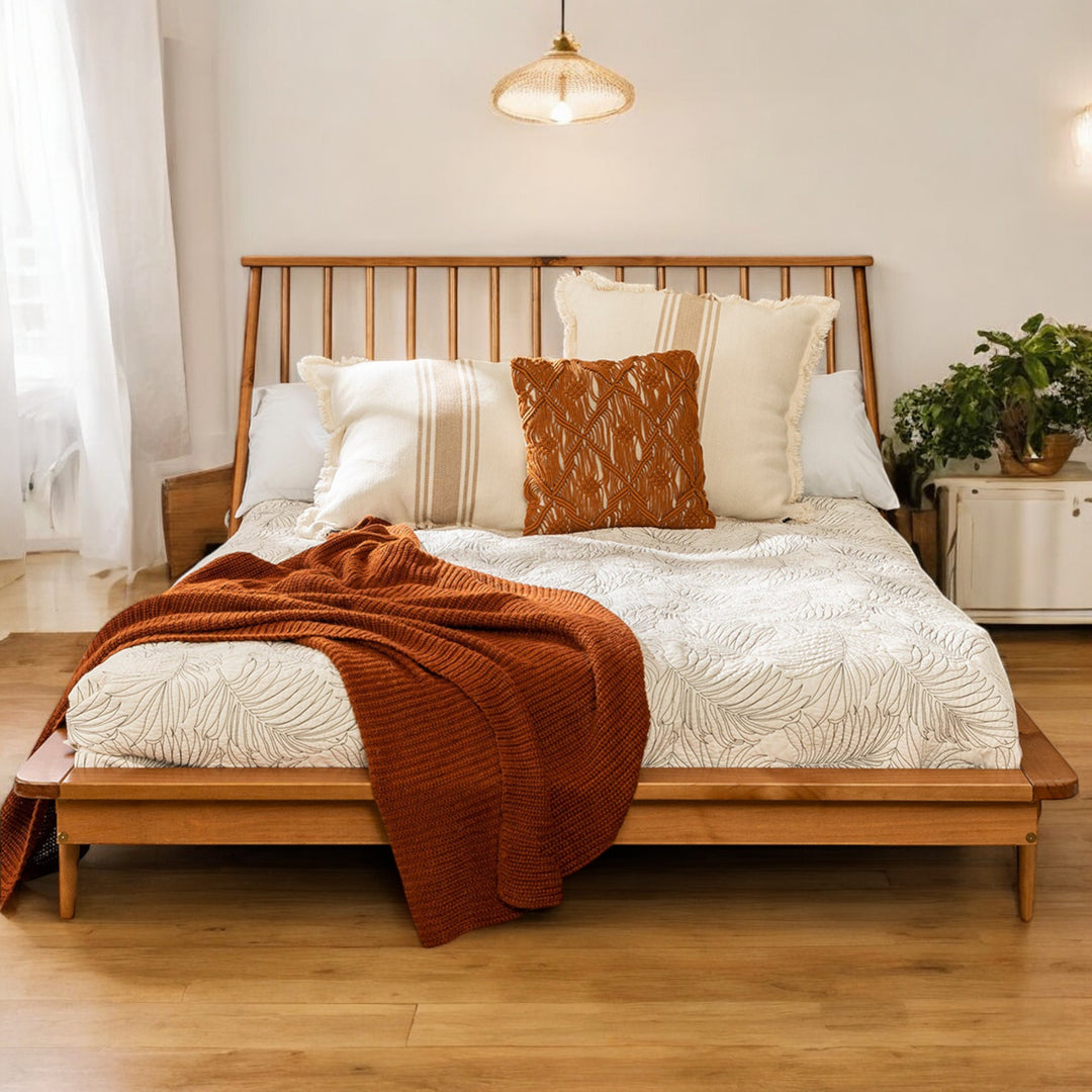 Nismaaya Ameya Solid Wood Queen Bed