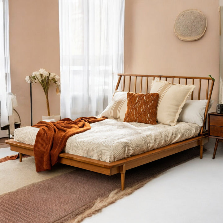 Nismaaya Ameya Solid Wood Queen Bed