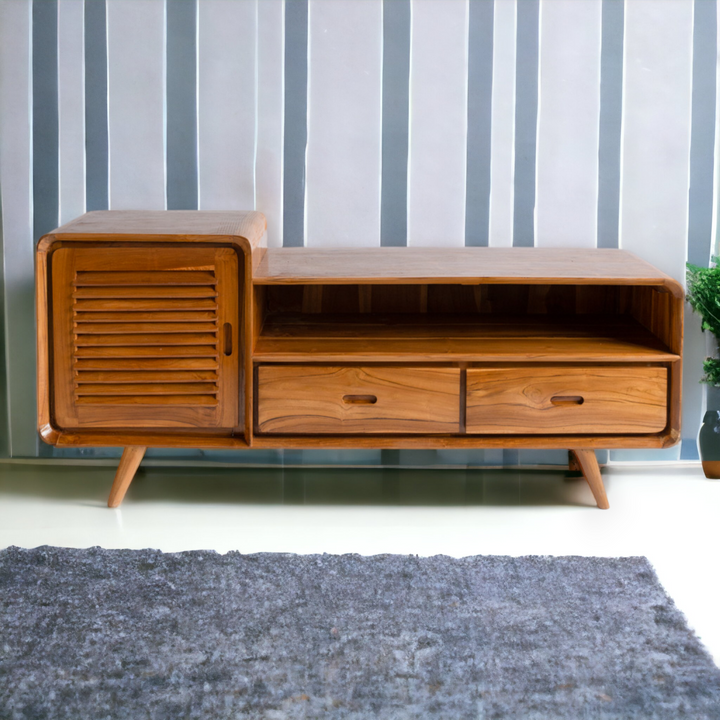 Erik Solid Teak Wood TV Unit 1