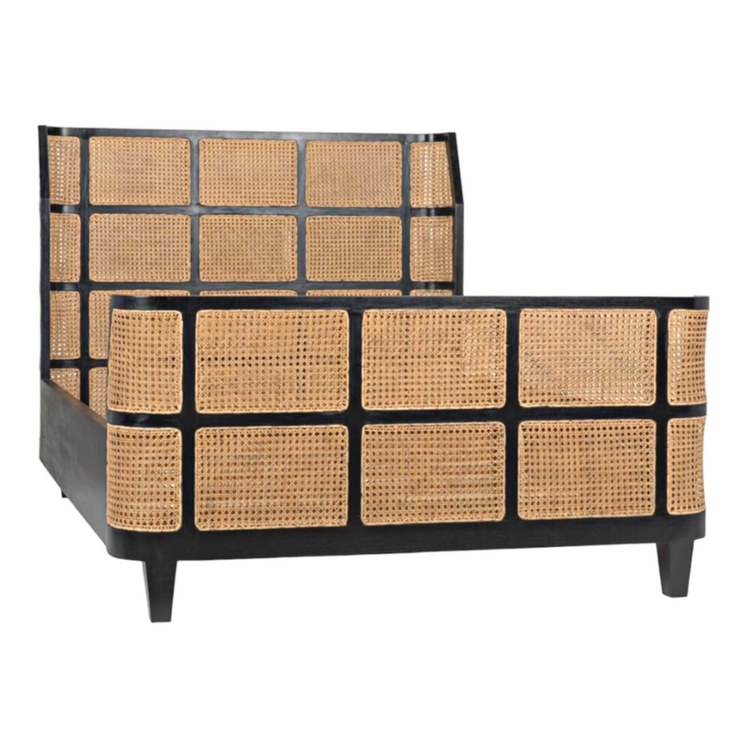 Nismaaya Fay King Size Bed Rattan 1