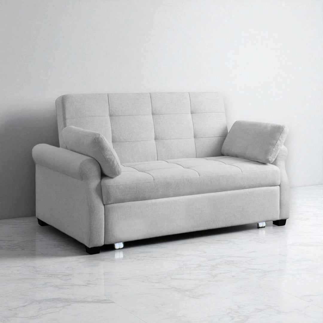 Buy elegant 3-seater sofa cum bed made of solid Sheesham wood