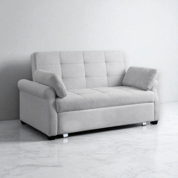 Buy elegant 3-seater sofa cum bed made of solid Sheesham wood