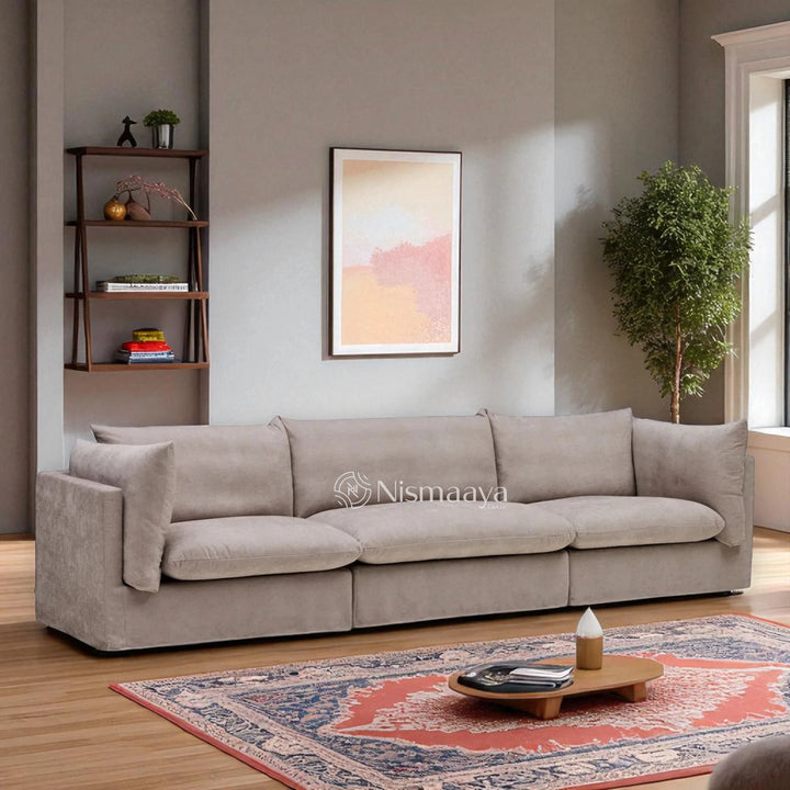 Nismaaya Mia Modular 3 Seater Sand Sofa