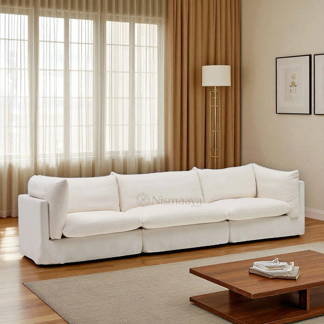 Nismaaya Mia Modular 3 Seater Sand Sofa