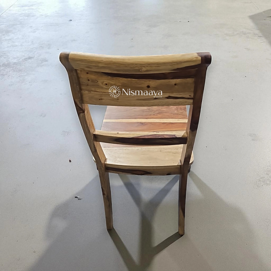 Nismaaya Solid Wood Dining Chair with Back Support