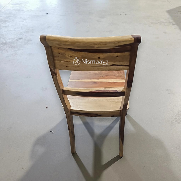 Nismaaya Solid Wood Dining Chair with Back Support