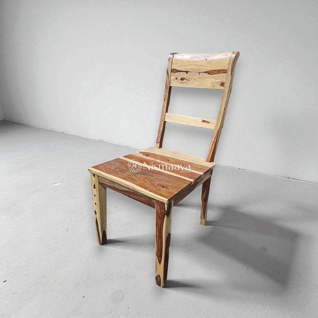 Nismaaya Solid Wood Dining Chair with Back Support