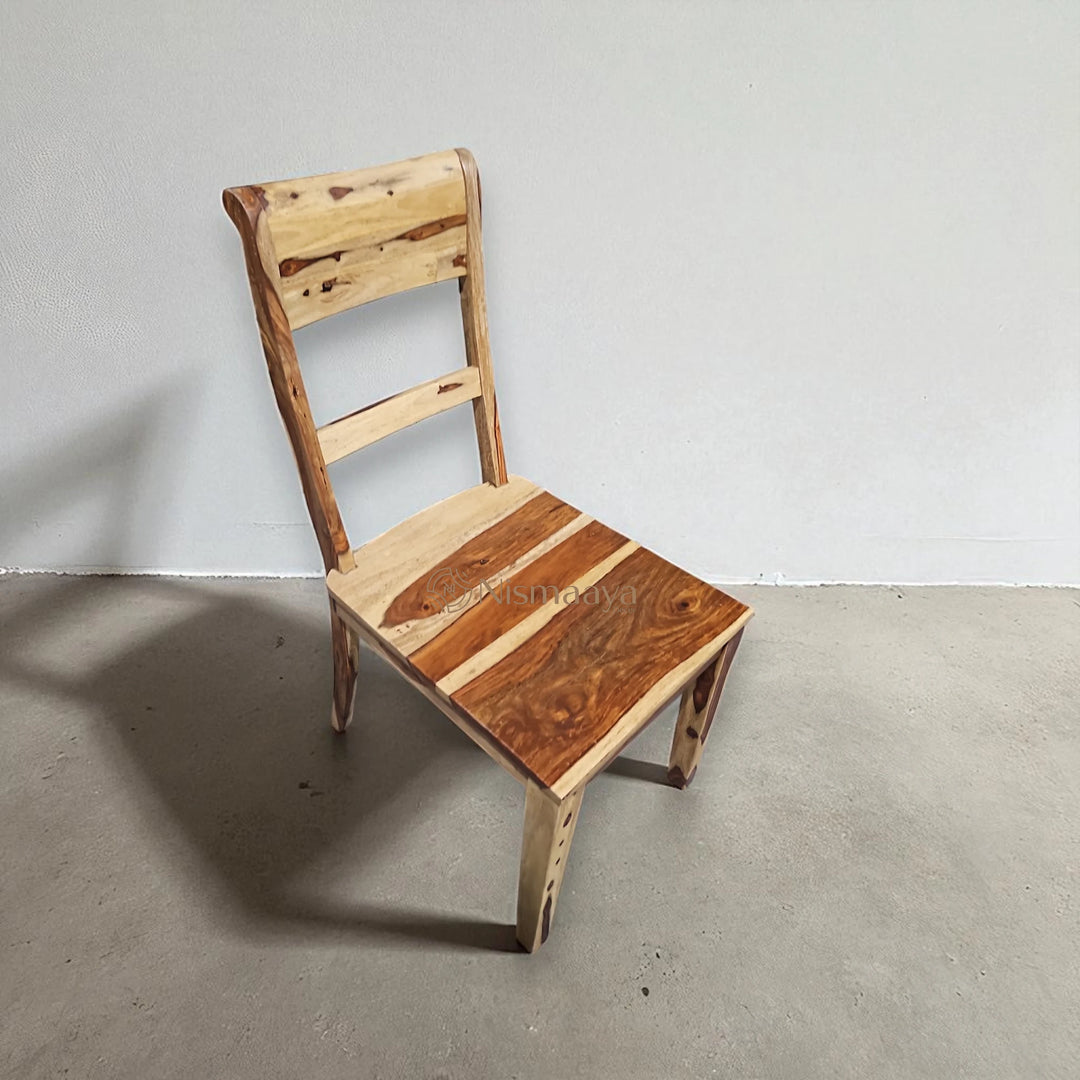Nismaaya Solid Wood Dining Chair with Back Support