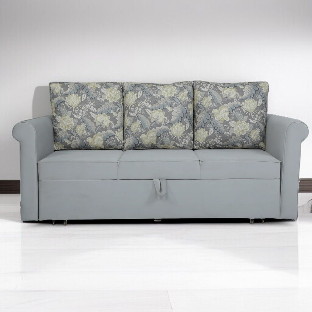 Durable wooden sofa cum bed for living room