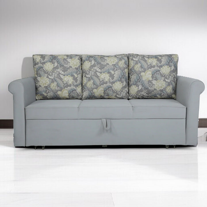 Durable wooden sofa cum bed for living room