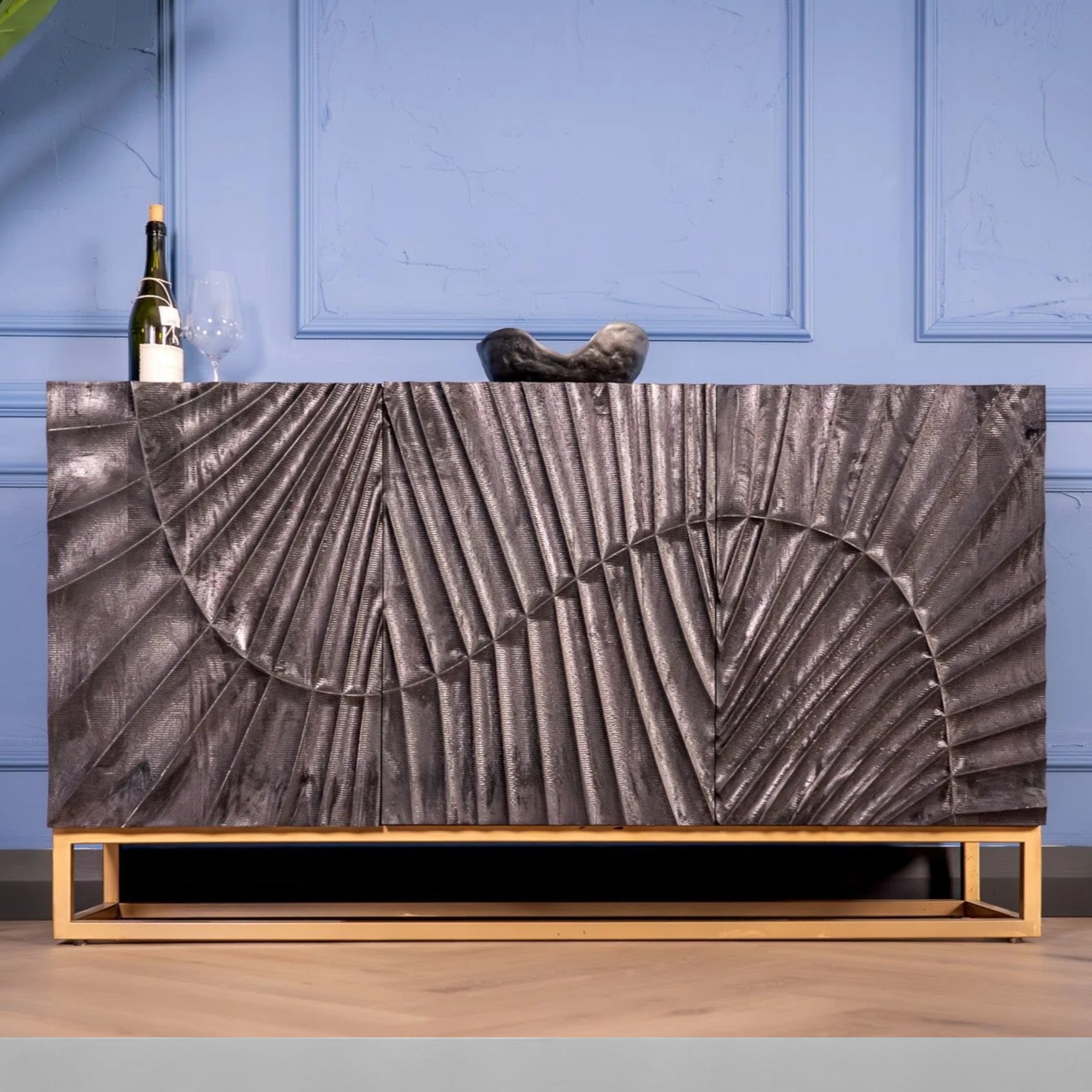 Shop Scorpion Solid Mango Wood Sideboard with Elaborated – Nismaaya Decor