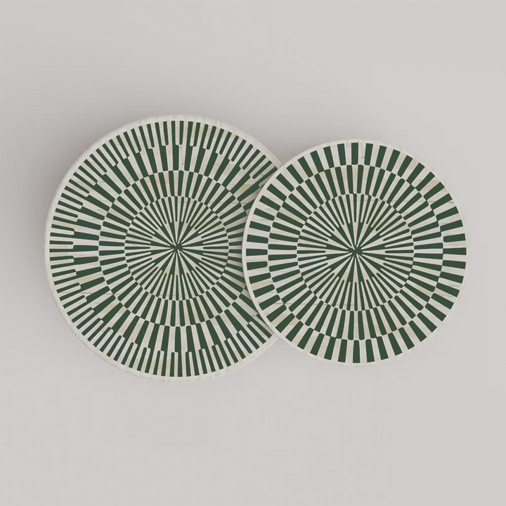 Sunshine Inlay Nesting Table Set Round
