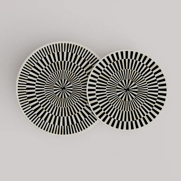 Sunshine Inlay Nesting Table Set Round