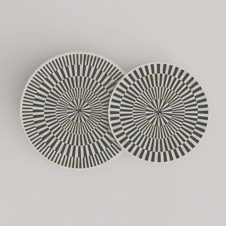 Sunshine Inlay Nesting Table Set Round