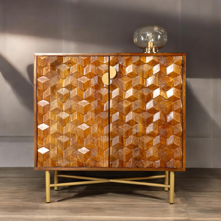 mango wood cabinet