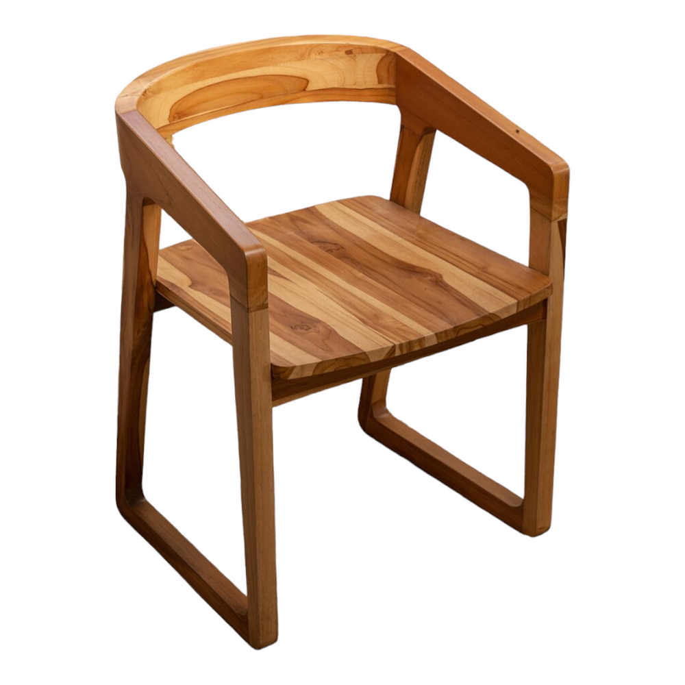 Alen Solid Teak Wood Dining Chair 2