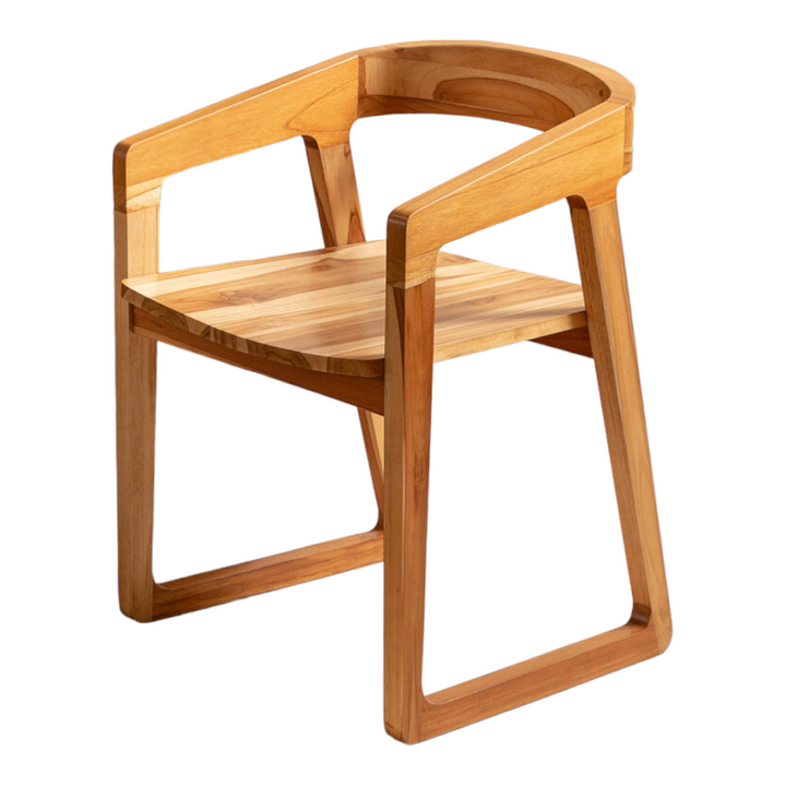 Alen Solid Teak Wood Dining Chair 7