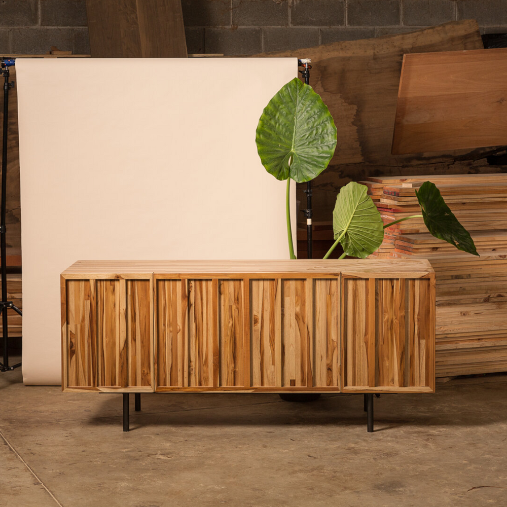 Alena Solid Teak Wood Cabinet & Sideboard 2