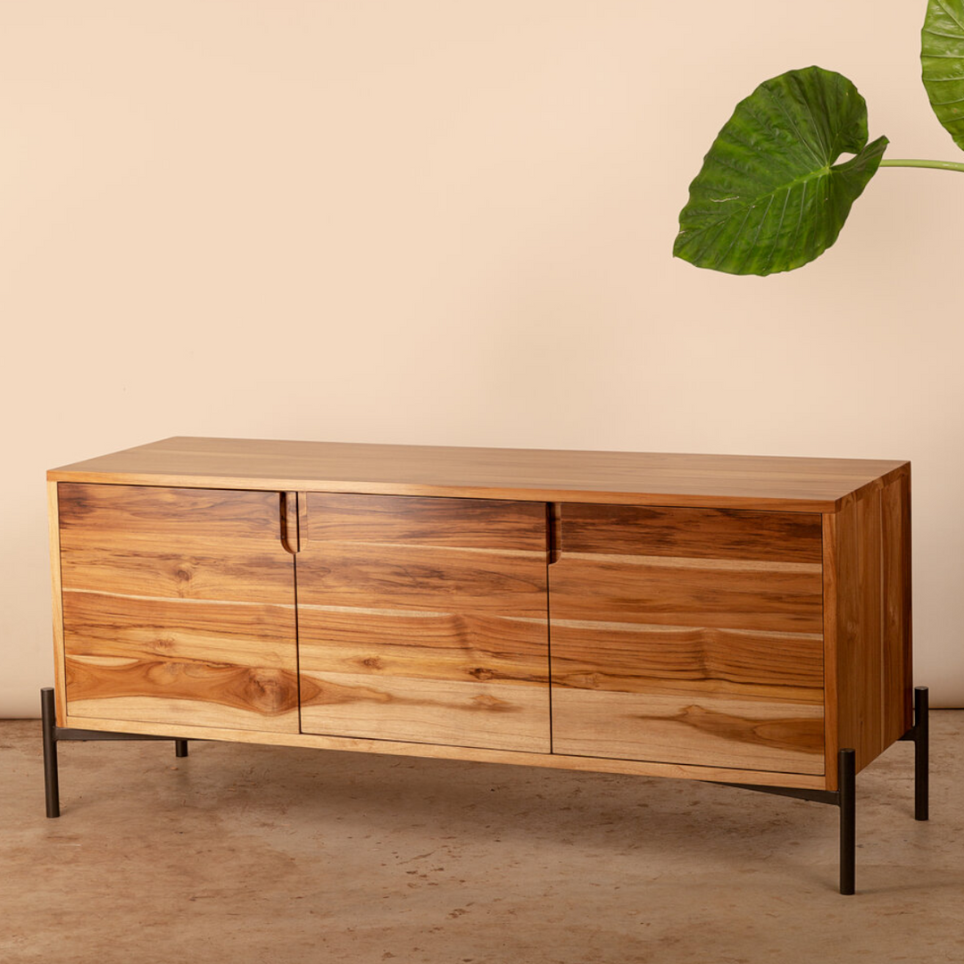 Aylin Solid Teak Wood Sideboard & Cabinet 1
