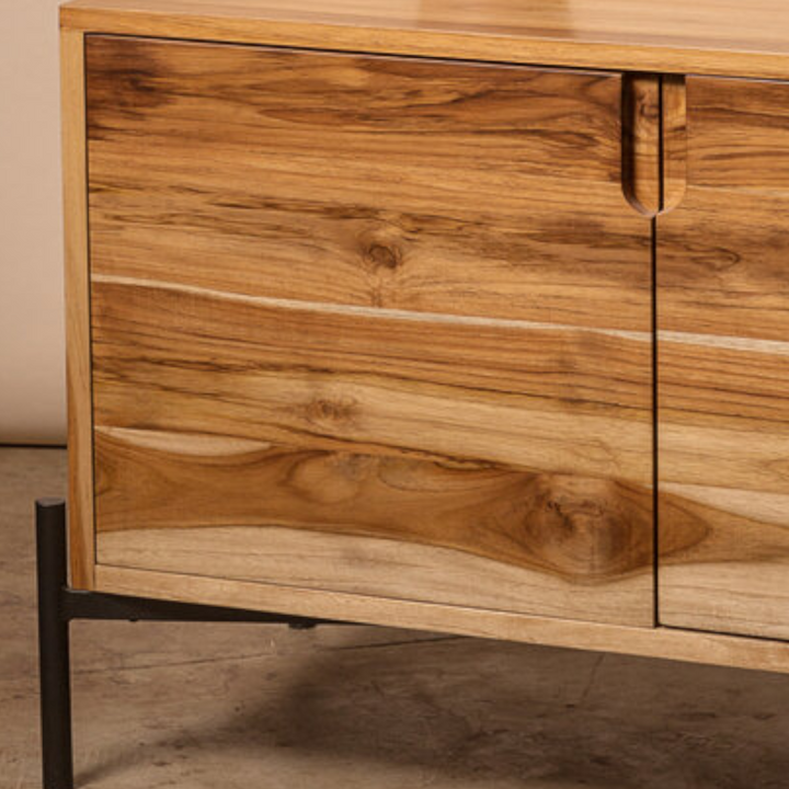 Aylin Solid Teak Wood Sideboard & Cabinet 7