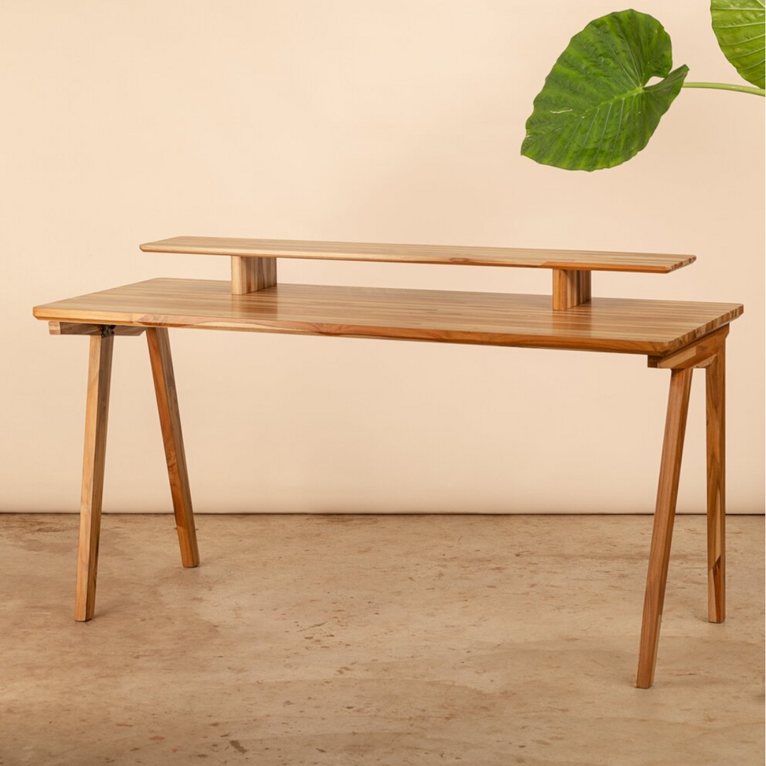 Ayman Solid Teak Wood Study Table 2