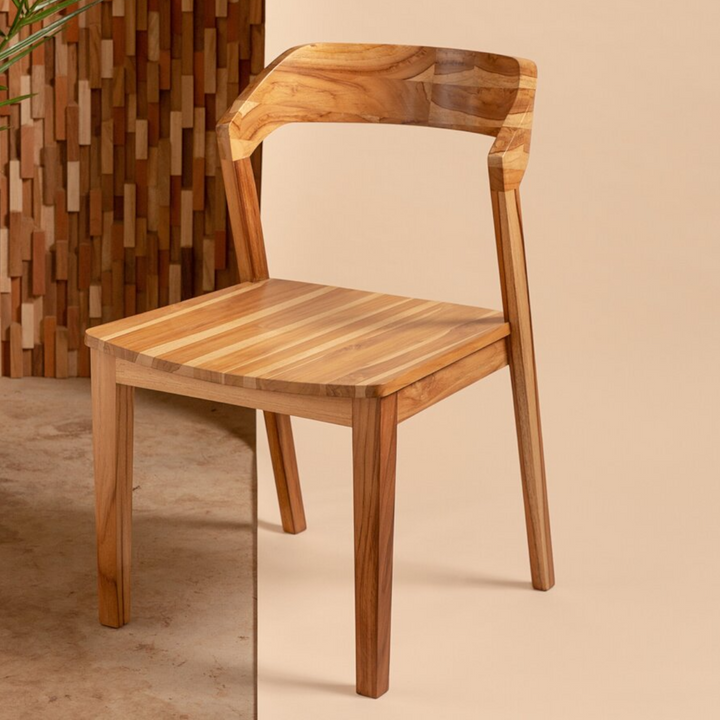 Aysun Solid Teak Wood Dining Chair 1