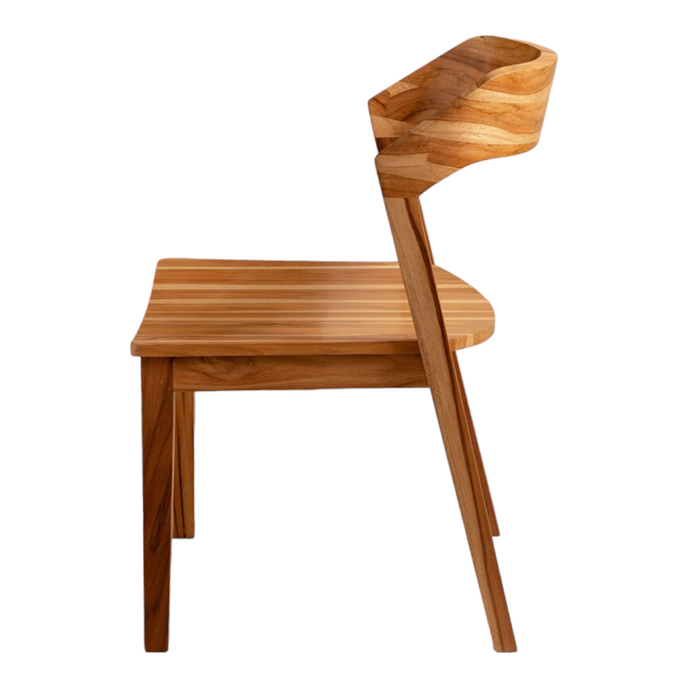 Aysun Solid Teak Wood Dining Chair 2