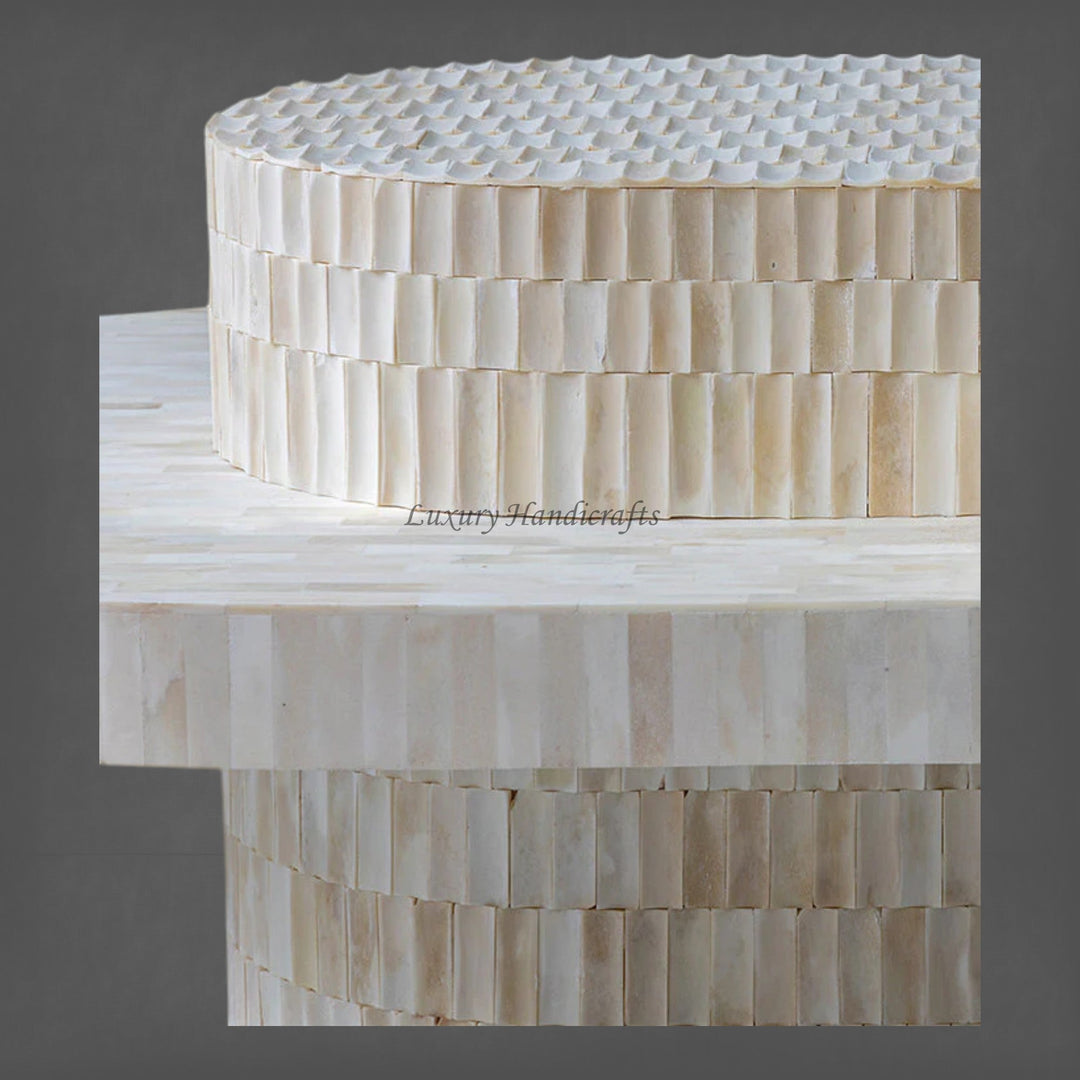Blanch Bone Inlay Center Table