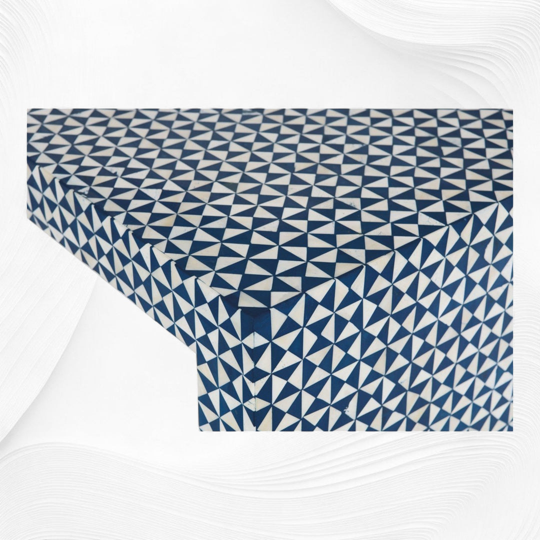 Bone Inlay Coffee Table Checks Design