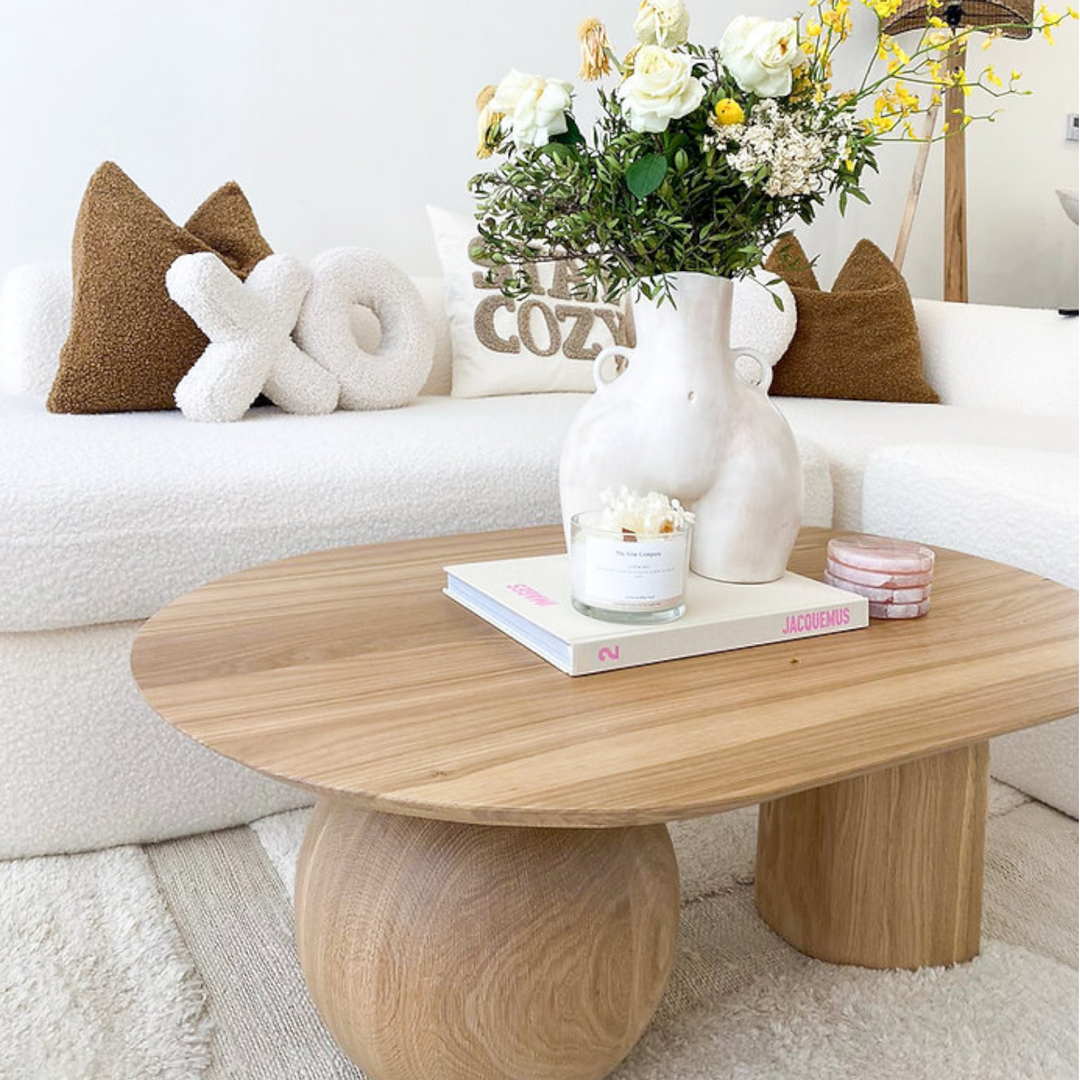 Brisa Solid Oak Wood Coffee Table 1