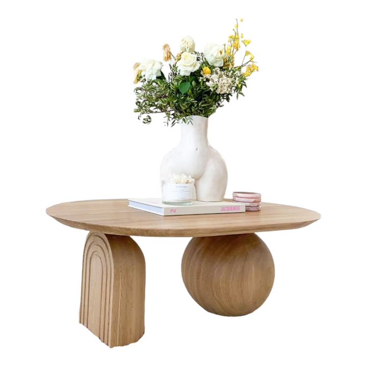 Brisa Solid Oak Wood Coffee Table 3
