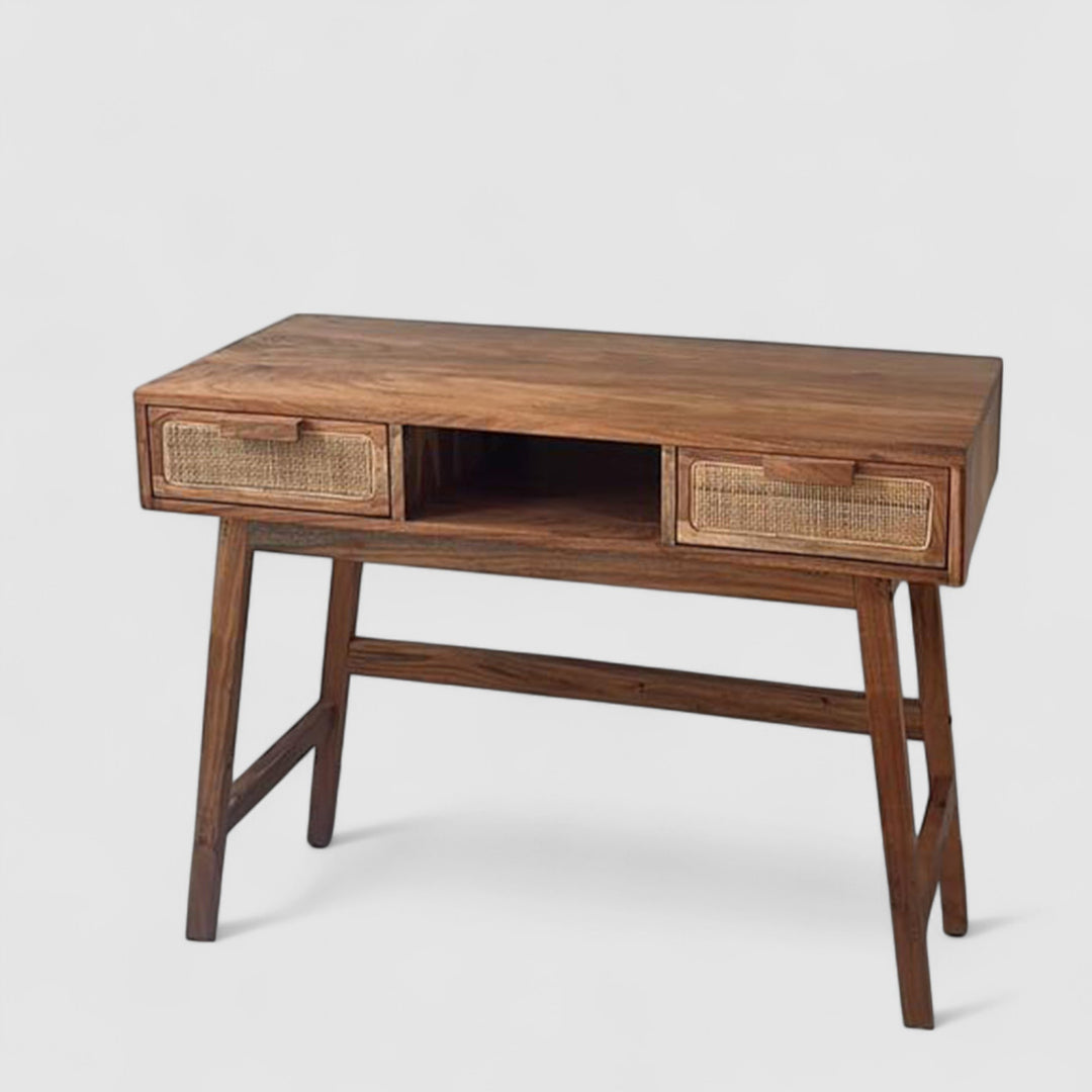 Noir Solidwood Study/Console Table – Nismaaya Decor