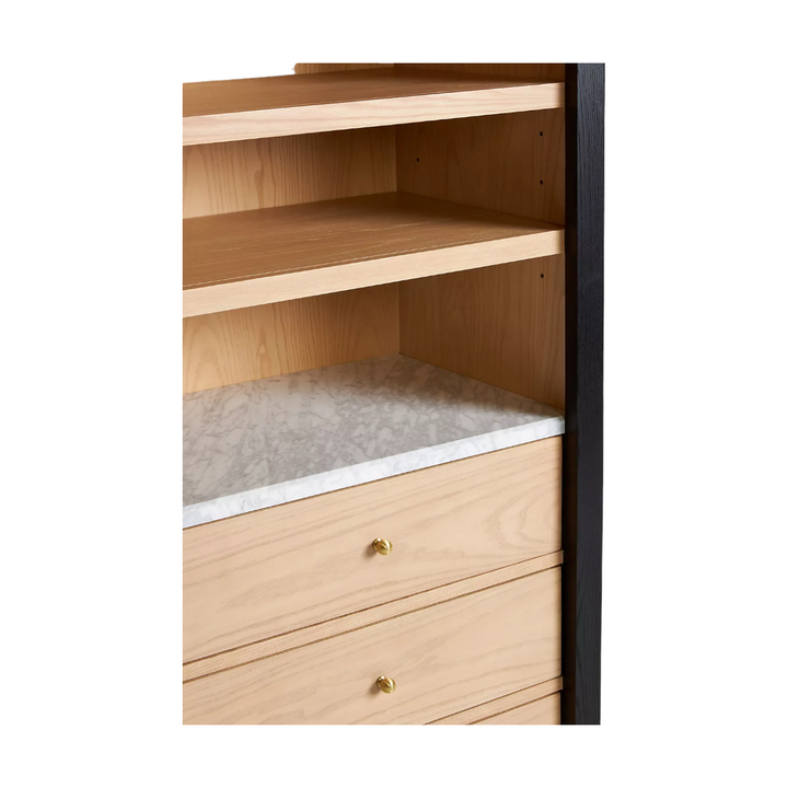 Calvin Solid Ash Wood Bookshelf 5