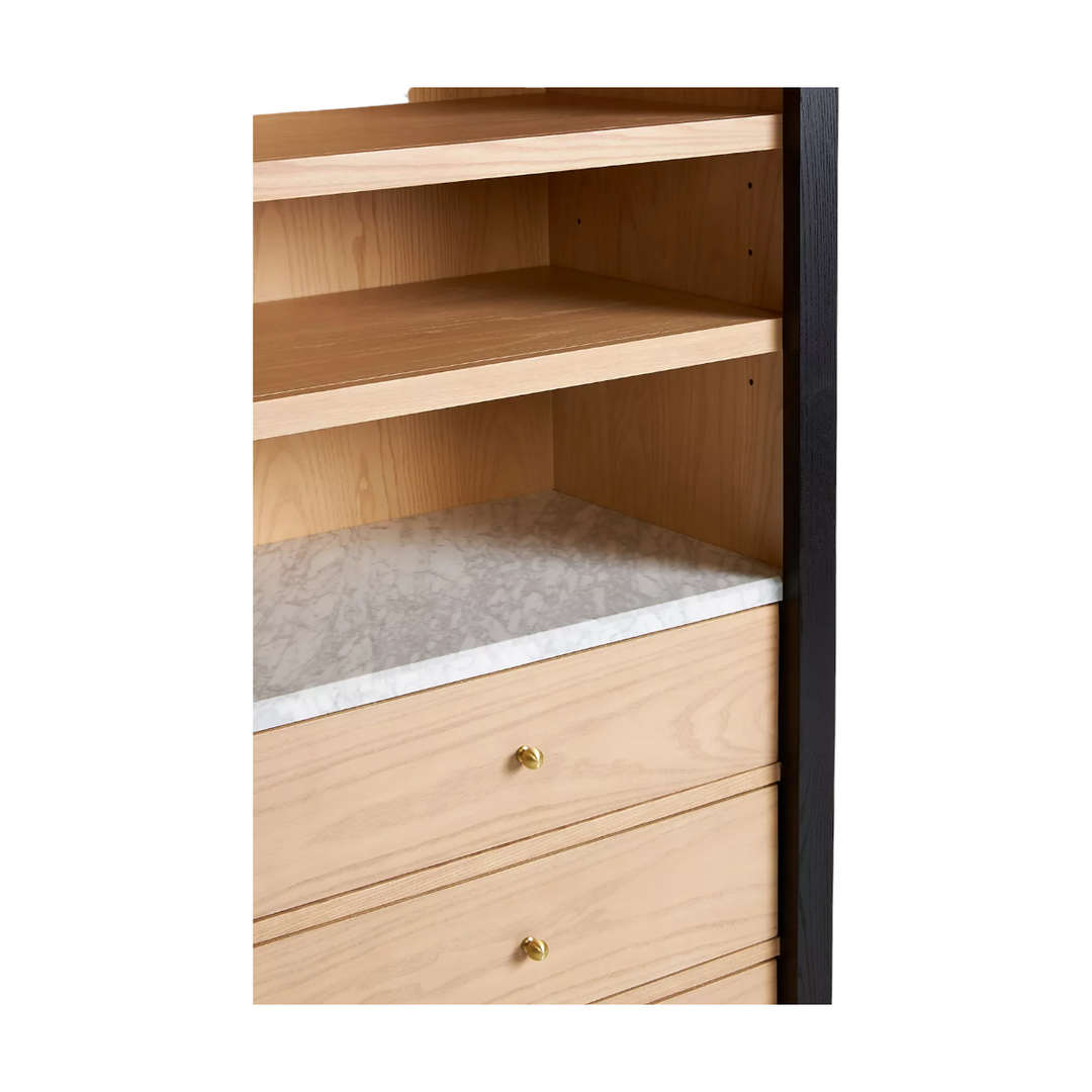 Calvin Solid Ash Wood Bookshelf 5