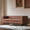 Camishia Leather Chesterfield 3 Seater Sofa 1