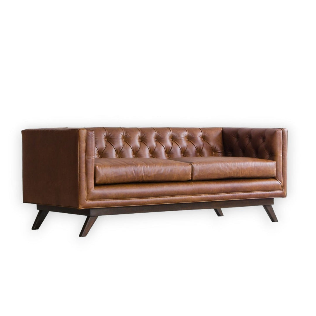 Camishia Leather Chesterfield 3 Seater Sofa 3