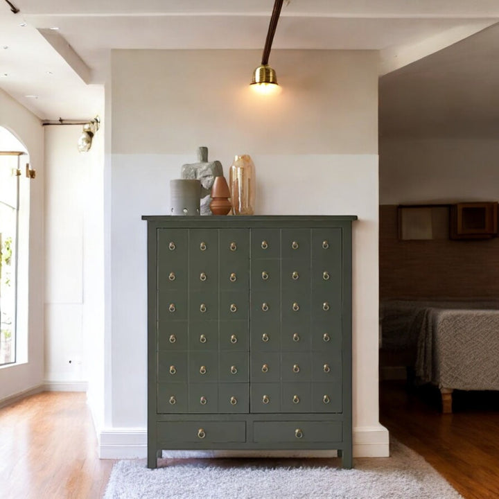 Nismaaya Drax Solid Mango Wood Cabinet