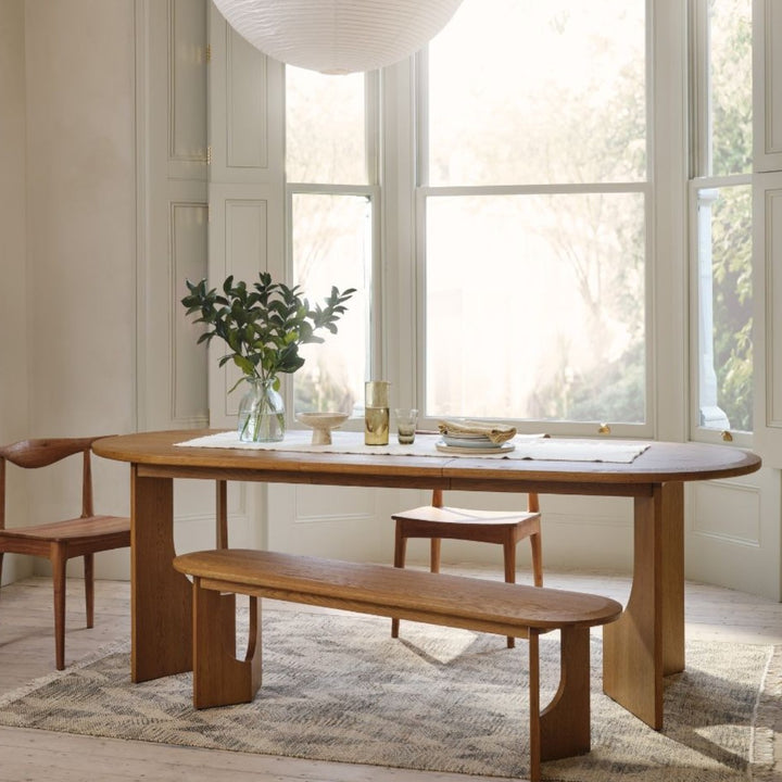 Ehan Solid Oak Wood Dining Table 1