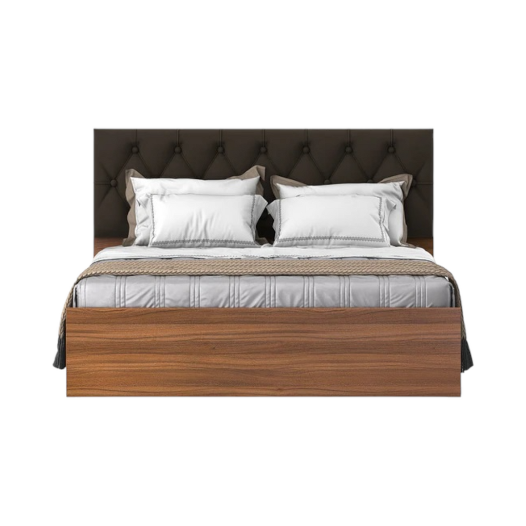 Jennis Solid Engineered Wood Bed With Box Storage  2
