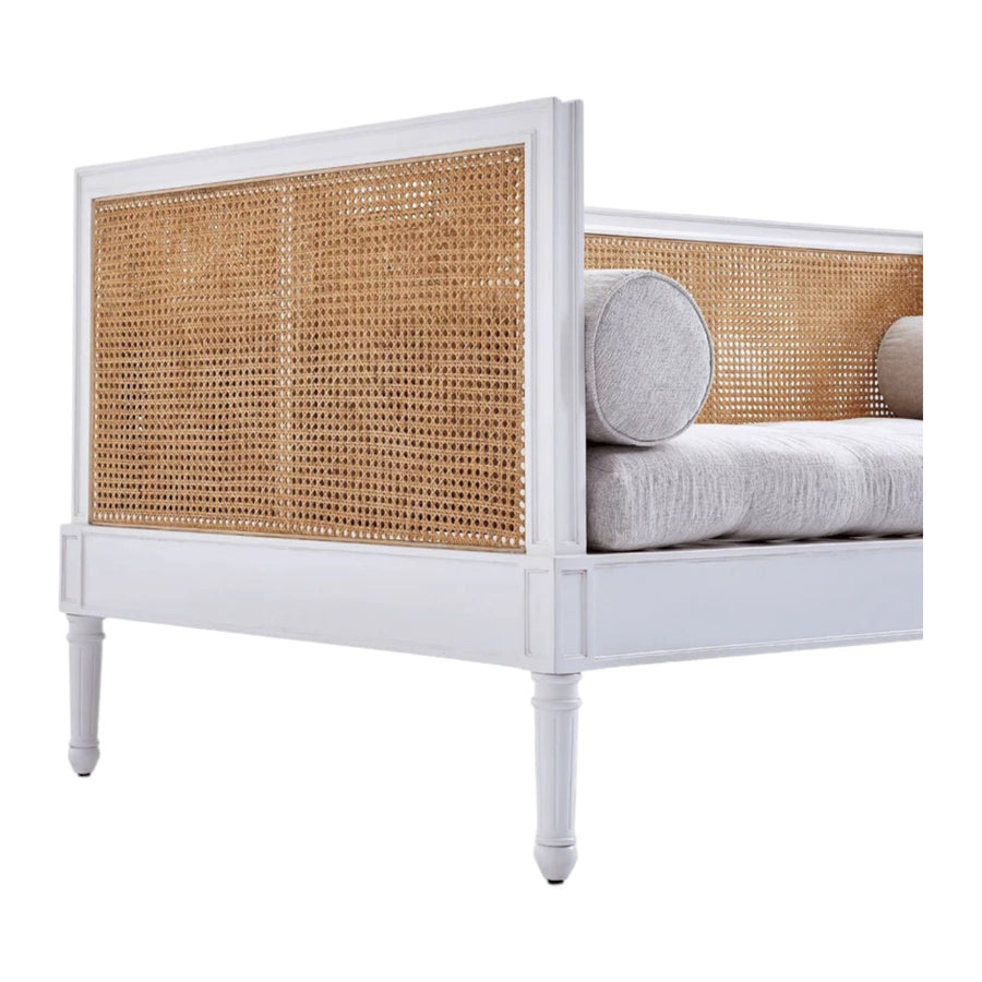 Karsten Solid Teak Wood & Rattan 3 Seater Sofa – Nismaaya Decor