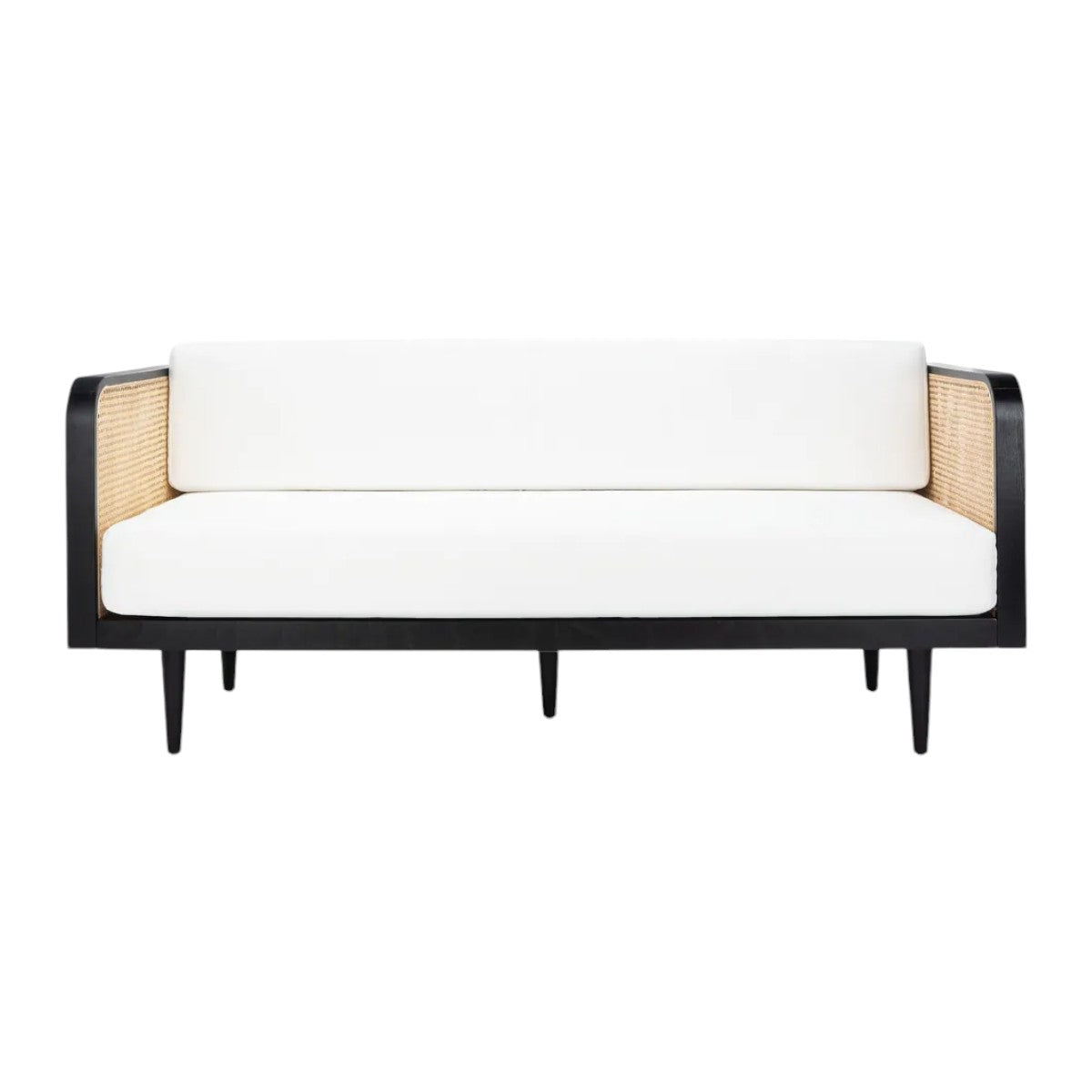 Lia Solid Teak Wood & Rattan 3 Seater Sofa – Nismaaya Decor